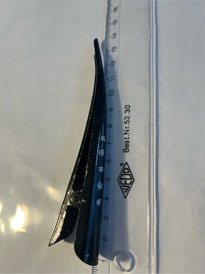 Vintage Haarspange schwarz mit Ziersteinen   elegant & zeitlos Bild 3