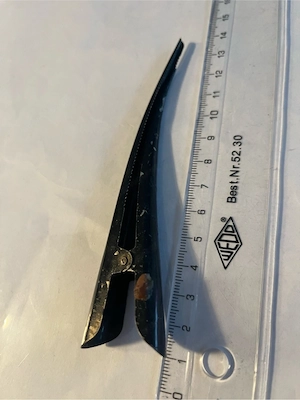 Vintage Haarspange schwarz mit Blumen-Dekor   romantisch & elegant Bild 4