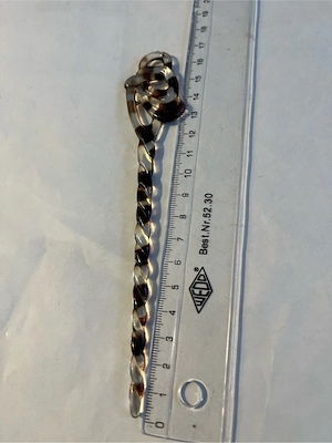 Vintage Haarnadel Schildpatt-Look   langes Kettendesign Bild 3