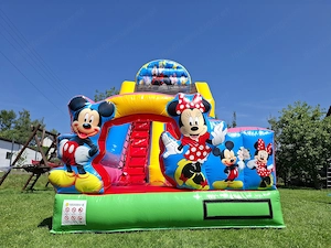 Hüpfburg mit Rutsche   Mickey Mouse Bild 3