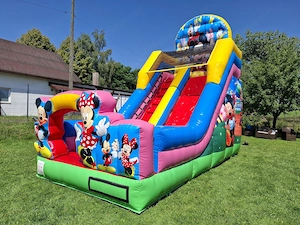 Hüpfburg mit Rutsche   Mickey Mouse Bild 2