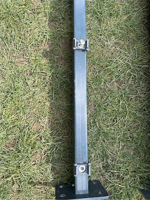 Komplett-Set: 9 Zaunsteher (180cm) mit Abdeckleiste + 1-flügliges Tor - NEU WERTIG ohne Gitter Bild 4