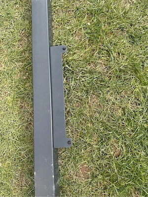 Komplett-Set: 9 Zaunsteher (180cm) mit Abdeckleiste + 1-flügliges Tor - NEU WERTIG ohne Gitter Bild 6