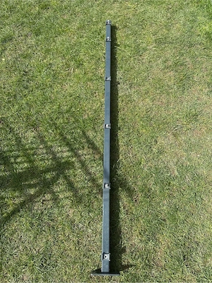 Komplett-Set: 9 Zaunsteher (180cm) mit Abdeckleiste + 1-flügliges Tor - NEU WERTIG ohne Gitter Bild 7