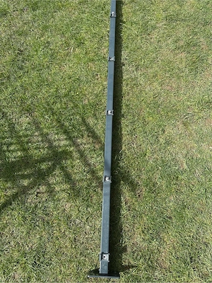 Komplett-Set: 9 Zaunsteher (180cm) mit Abdeckleiste + 1-flügliges Tor - NEU WERTIG ohne Gitter Bild 9