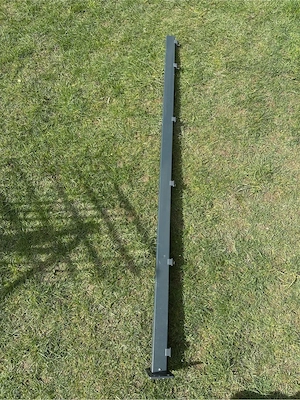 Komplett-Set: 9 Zaunsteher (180cm) mit Abdeckleiste + 1-flügliges Tor - NEU WERTIG ohne Gitter Bild 8