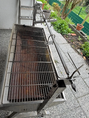  Spanferkelgrill Lammgrill BBQ Barbecue Grillwagen Grill Hänchengrill Bild 4