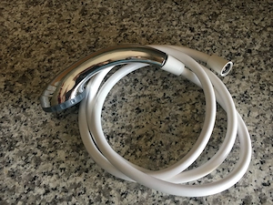 Brauseschlauch weiß ink.Duschkopf Bild 5