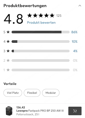 Foto Rucksack Lowepro Fastpack PRO BP 250 AW III NEU Bild 6