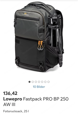 Foto Rucksack Lowepro Fastpack PRO BP 250 AW III NEU