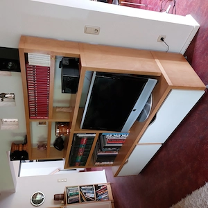 Schöne, praktische Wohnwand in Birke zu verschenken  Bild 5