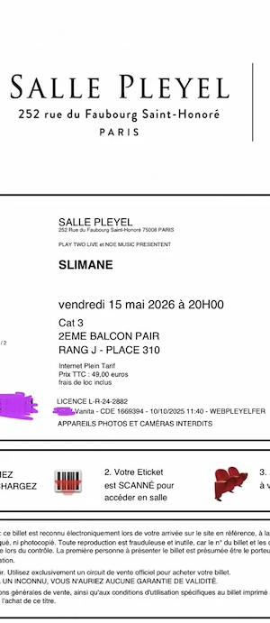 Slimane Konzert Paris 15. Mai 2026 Bild 3