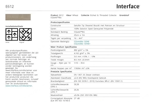Schöne Etched & Threaded beige 25 x 100cm Teppichfliesen Bild 5