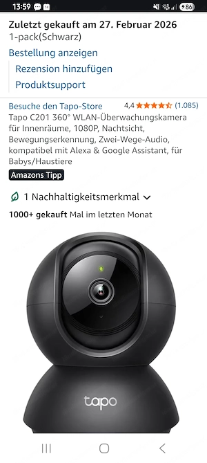 NEU:Haustierkamera, Babyphonekamera, Überwachungskamera Bild 3