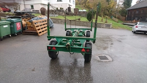 Verkaufe Zweiachs- Rungenanhänger von Fa. Johann Hosp Fahrzeugbau, Bichlbach, Tirol Bild 2