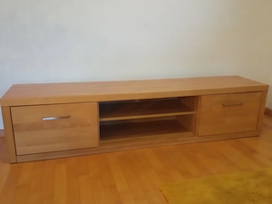 TV Board Buche Teil massiv 