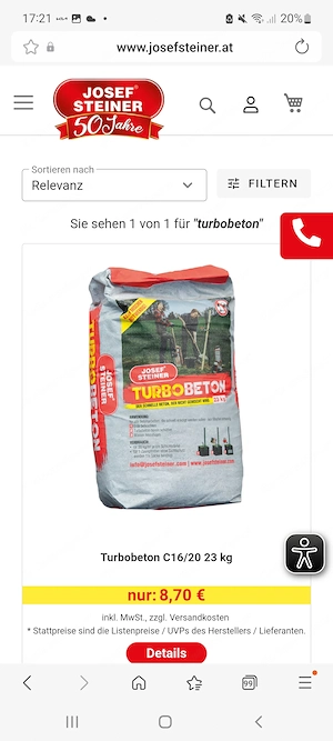 Turbo Beton von Josef Steiner