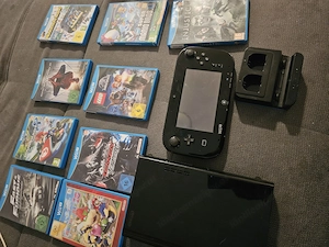 Wii U Konsole mit 9 Spiele und Ladestation mit Hülle Bild 2