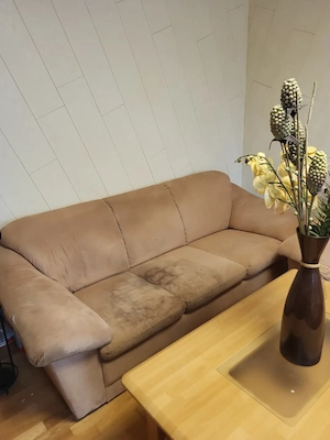 Wohnzimmersitzgarnitur mit Tisch zu verschenken Bild 3