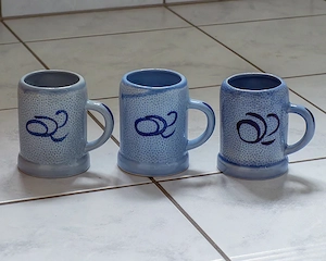 6 Mostkrüge, Tonkrüge, Glühweinkrüge, Krug, Tonkrug, Mostkrug,  Glühweinservice, Glühweinkrug 