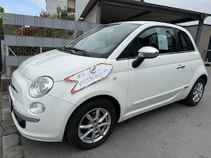 Fiat 500 C weiss achtfach bereift ALU   Stahl Bild 2