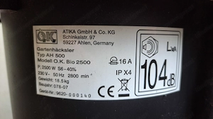 Gartenhäcksler O.K. Bio 2500