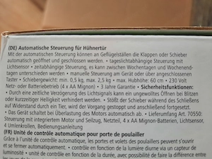 Kerbl automatische Hühnertür Bild 4