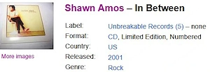 Shawn Amos, CD's, Raritäten, TOPZUSTAND, Alle 3 zusammen 59,--  Bücher, CD's und DVD's ab einem Best Bild 7