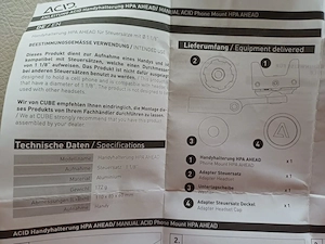 ACID Handyhalterung für Fahrrad, unbenutzt, war ein Fehlkauf Bild 3