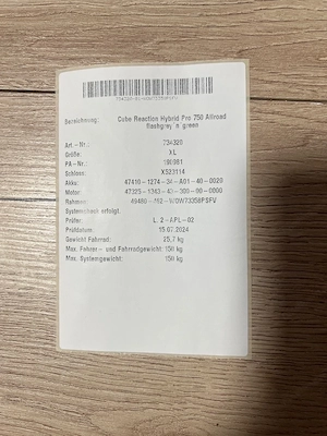 Fahrrad Felge Cube Vorderrad Shimano Nabe, Schwalbe Reifen Bild 3