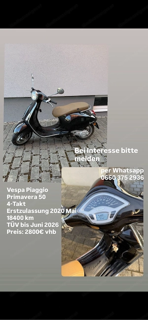 Vespa zu verkaufen
