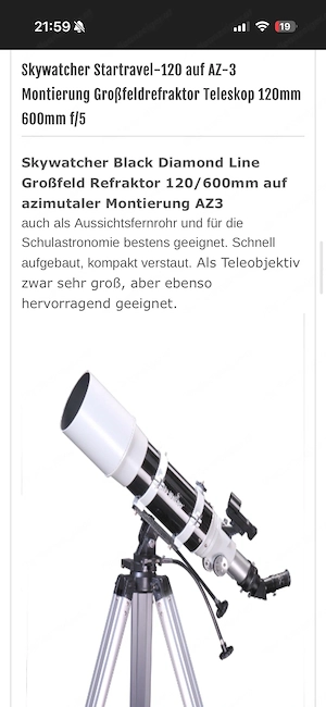 Teleskop Skywatcher Bild 2