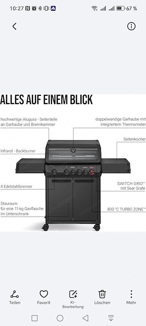 Premium Gas grill zum Superpreis Bild 4