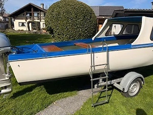 Motorboot - Hartmann Gundel inkl. Motor und Anhänger 