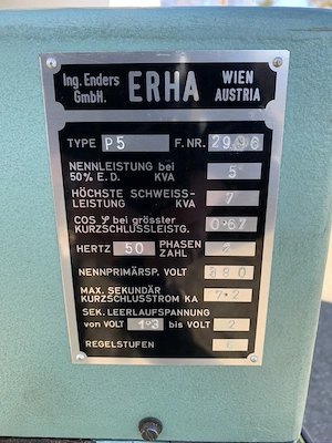 Punktschweißgerät ERHA P5 Bild 3