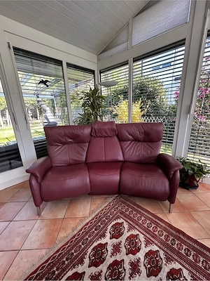 Echtledersofa Trapezsofa Bild 4