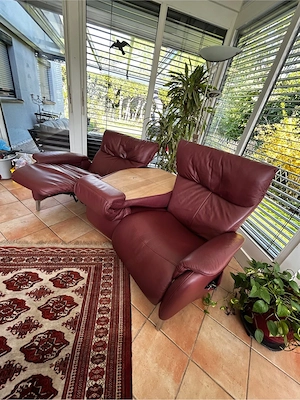 Echtledersofa Trapezsofa Bild 2