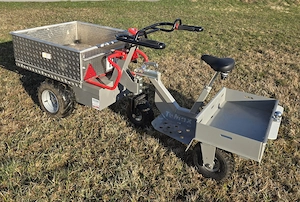 TeMax Elektro Transportwagen für Profis mit Sitzanhänger Bild 4