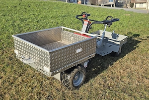 TeMax Elektro Transportwagen für Profis mit Sitzanhänger Bild 2