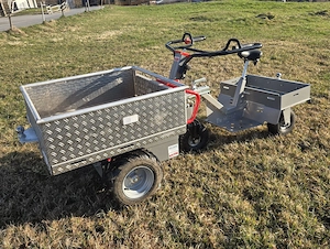 TeMax Elektro Transportwagen für Profis mit Sitzanhänger Bild 3