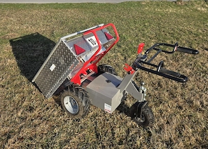 TeMax Elektro Transportwagen für Profis mit Sitzanhänger Bild 6