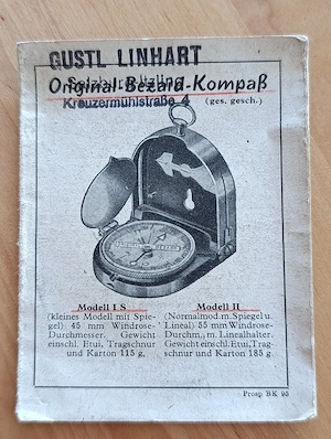 Bezard Kompass - 1950er Jahre mit Gebrauchsanweisung Bild 3