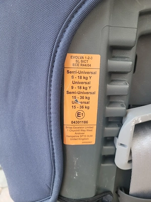 Kindersitz Römer Britax Evolva mit Isofix Bild 3