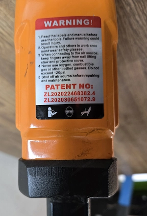 Professioneller Air Nail Puller BD70, Nagelzieher, Nageleisen, Holzzaunnägel Entfernen, Orange Bild 4