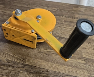 Handseilwinde, Forst Seilwinde; 544 kg (1200 LBS) Zugkraft, 15 Meter, automatisch Bremse, tragbar, m Bild 3