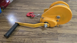 Handseilwinde, Forst Seilwinde; 544 kg (1200 LBS) Zugkraft, 15 Meter, automatisch Bremse, tragbar, m Bild 2