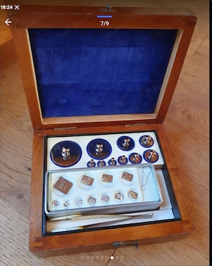 Apotheker-Waage mit Gewichten Bild 7