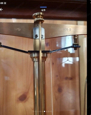 Apotheker-Waage mit Gewichten Bild 6