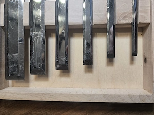 KIRSCHEN Werkzeuge 6-teiliger Stechbeitelsatz Stemmeisen mit Weißbuchenheft im Holzkasten bestehend  Bild 3