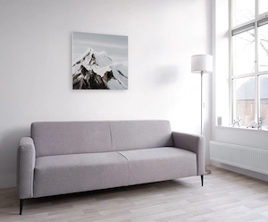 Signiertes Original von Mathieu van Riel mit Zertifikat   Berglandschaft   Acryl auf Leinwand 50x50 Bild 3